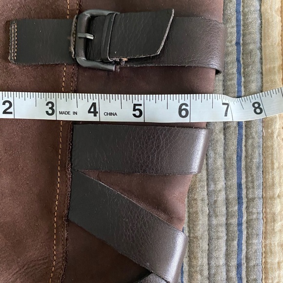 Clarks rich brown nubuck suede lined knee high boots - Picture 8 of 10